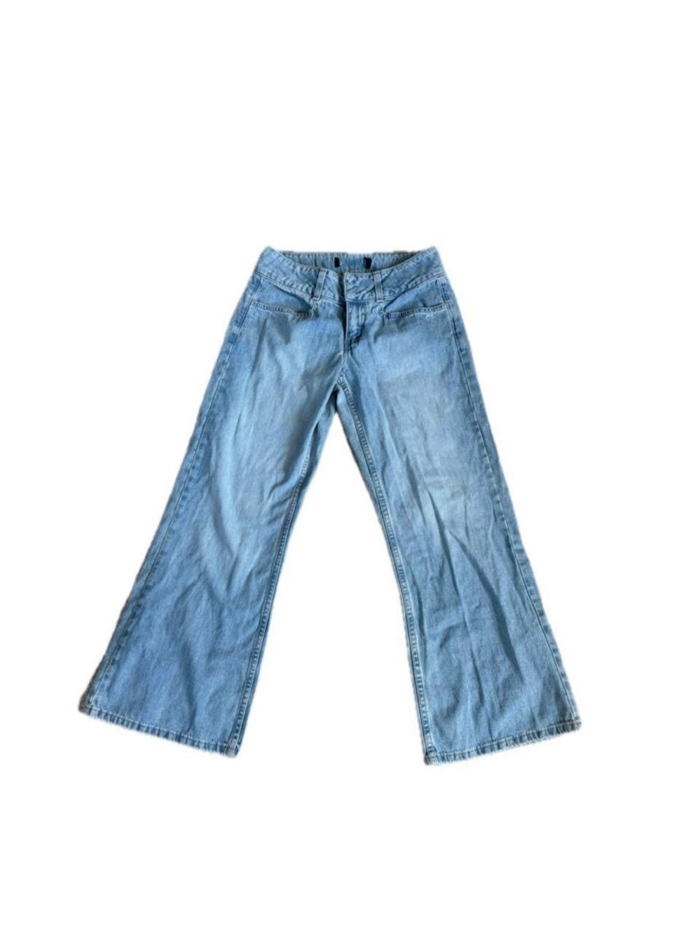 LONDONJEAN Light Blue Wide-Leg Flare Jeans